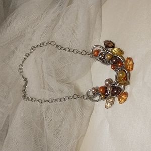 Silver Mixed Jeweled Necklace!!!